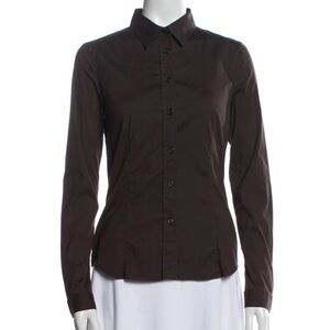 Prada • Brown Long Sleeve Button Down